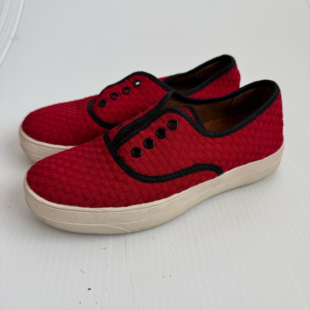 bernie mev. Red Woven Men's Sneakers